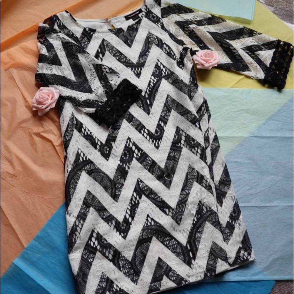 My Michelle black and white dress
